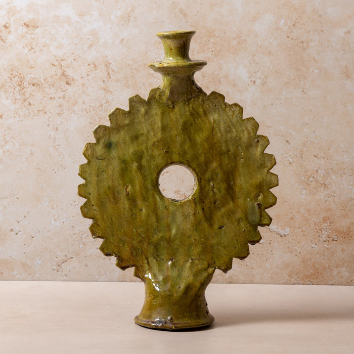 Tamegroute XL Round Olive Candle Holder