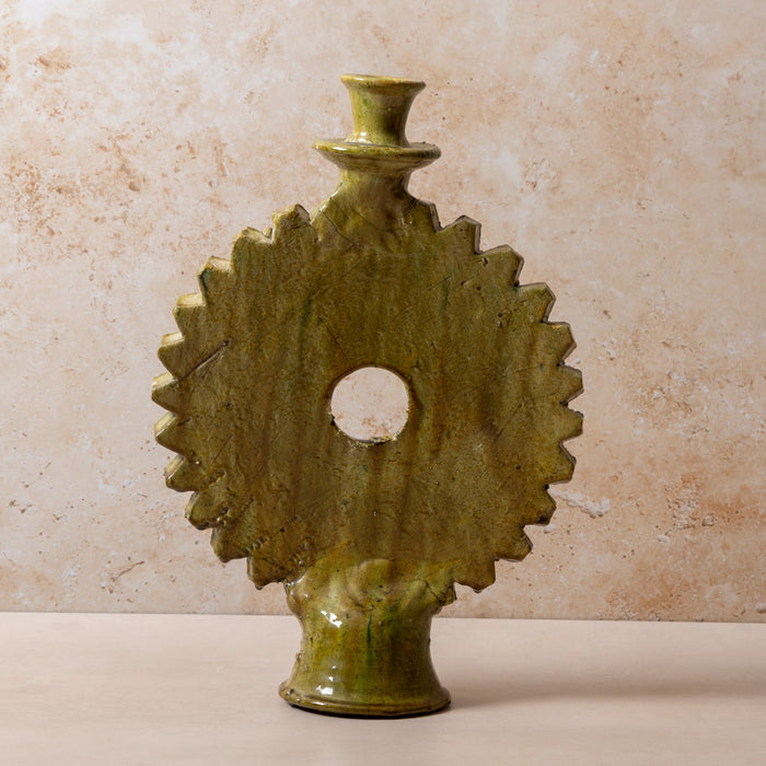 Tamegroute XL Round Olive Candle Holder