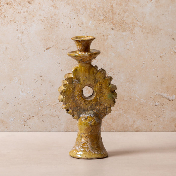 Tamegroute Small/Medium Olive Round Candle Holders