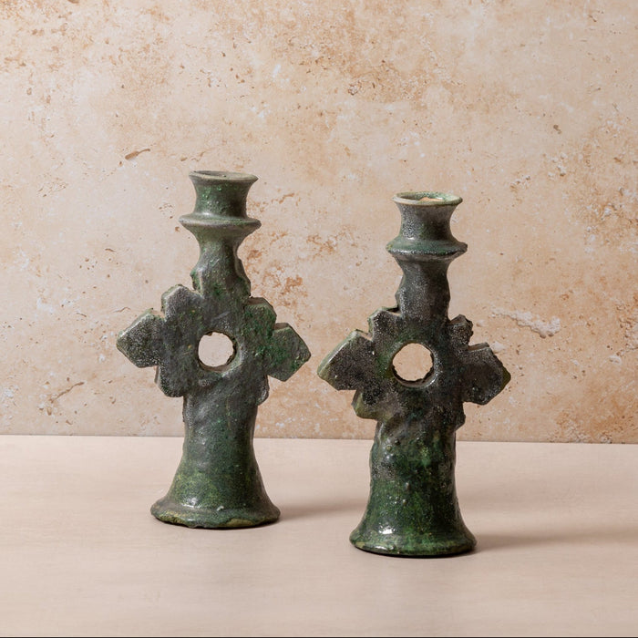 Tamegroute Small Diamond Candle Holders