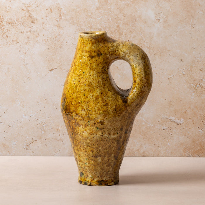 Moroccan Sculptural Tamegroute Jug/Vase