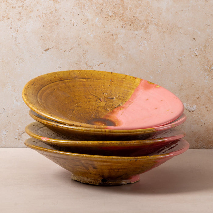 Moroccan Pink/Olive Tamegroute Large Serving Platter