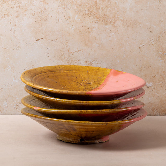 Moroccan Pink/Olive Tamegroute Large Serving Platter