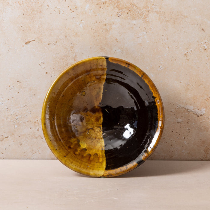 Moroccan Olive/Black Tamegroute Small Serving Bowl