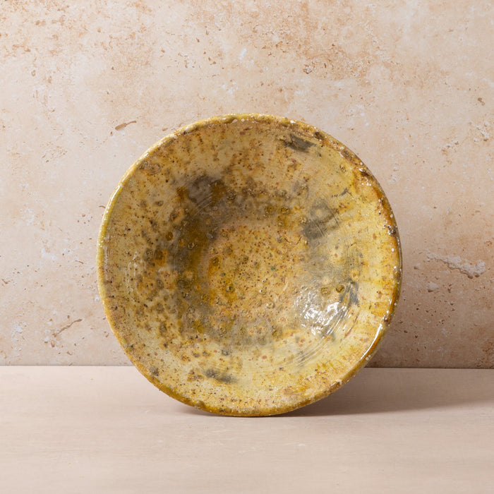 Moroccan Olive Tamegroute Angular Bowls on Stand