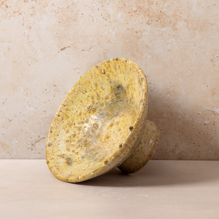 Moroccan Olive Tamegroute Angular Bowls on Stand