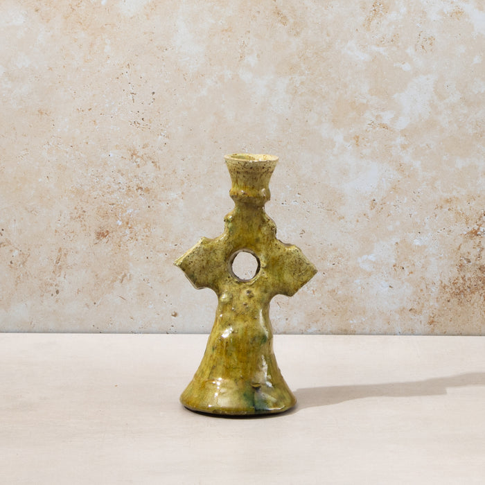 Tamegroute Mini Olive Diamond Candle Holders