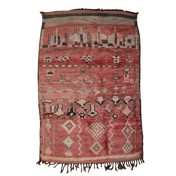 Moroccan Vintage Hand-Knotted Boujad Rug 1040 // 236 x 155cm