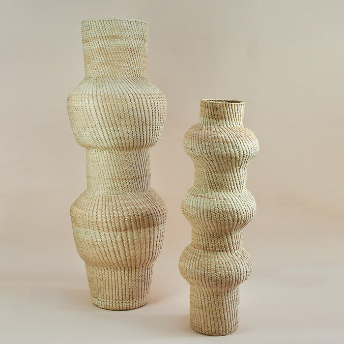 'Mother' Woven Palm Sculptural Basket