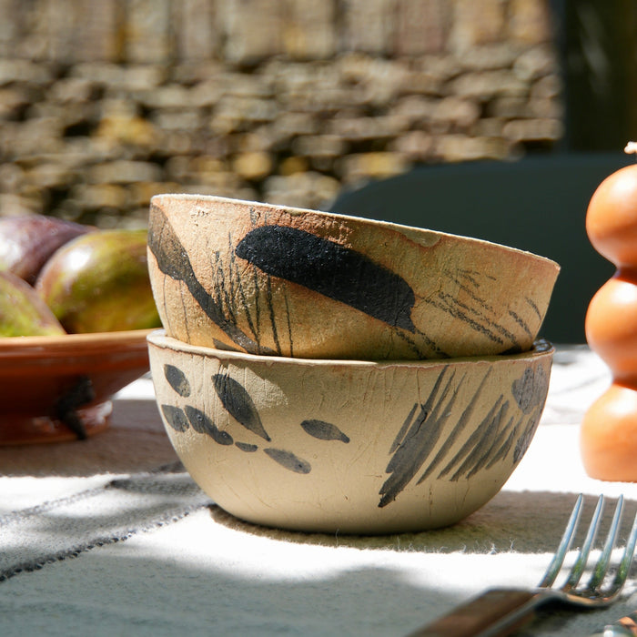 'Beautiful Mess' Tall Breakfast Bowl in Gold Sand Clay