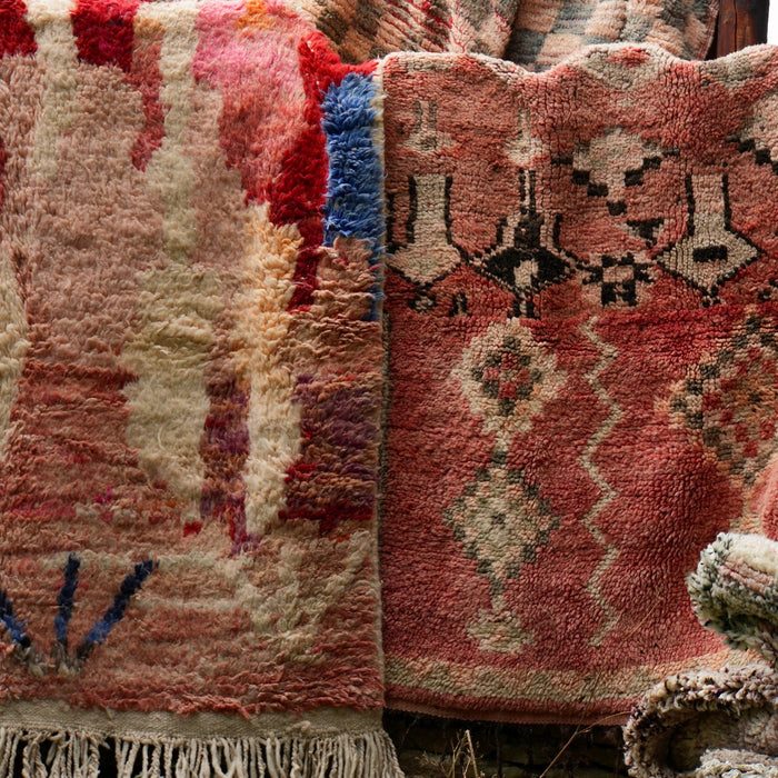 Moroccan Wool Hand-Knotted Boujad Rug 1016 // 240 x 137cm