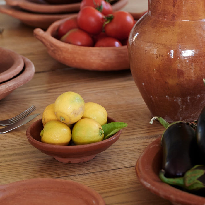 Moroccan Terracotta Glazed Small Serving Dish