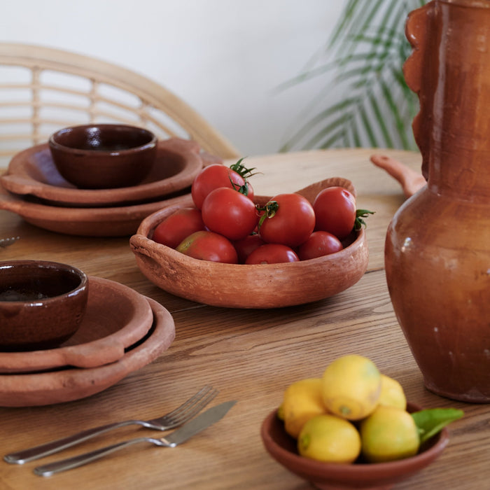 Moroccan Brown Glazed Bowls