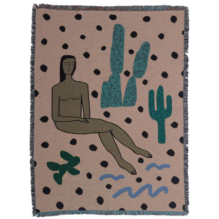 wall hanging blanket nude woman in the desert
