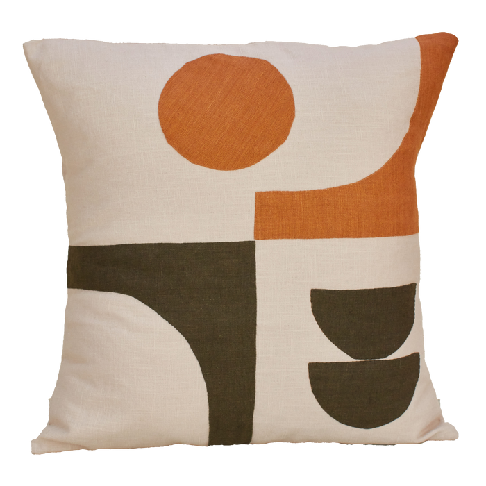 earthy geometric cushions 