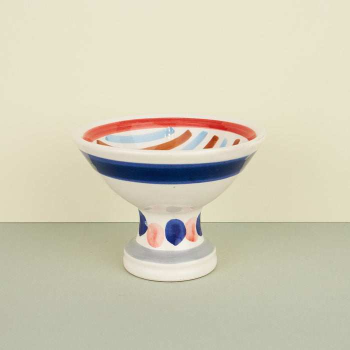'Coupelle' Hand-Painted Striped Coupe Bowls