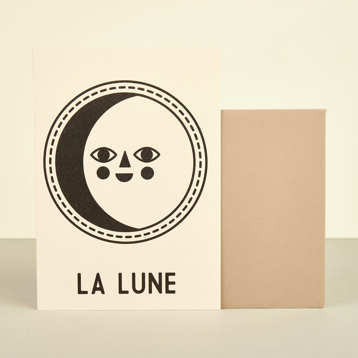 'La Lune' Moon Greeting Card