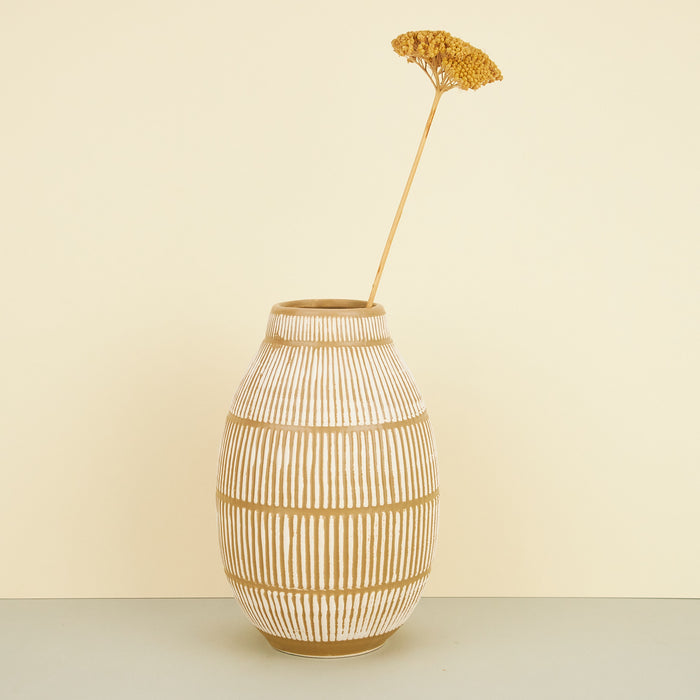 'Aiva' Natural Stone Vase
