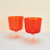 Ichendorf Milano 'Aurora' Orange Stem Glass